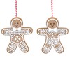 Gisela Graham - Gingerbread 'Lace' x2