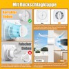 Focxoio Bathroom Fan 100 mm with Humidity Sensor and Time