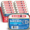 Bumble Bee Sardines in Water, 3.75 oz Tin (Pack of