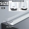 Pushglossy 36" Aluminum Adjustable U Shaped Door Sweep Bottom Seal