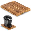 ANBOXIT Appliance Slider, Wooden Sliding Tray for Coffee Maker, Coffee