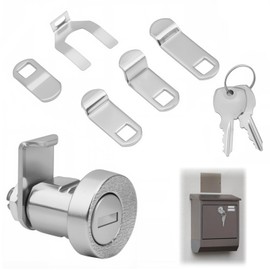 MILAKE L-1172C Mailbox Lock Replacement with 2 Keys, High Security Weatherproof Zinc Alloy Mailbox Locks Compatible with CompX L-1172C NDCBU CBU Cluster Mailboxes, for DIY Enthusiast and Locksmith