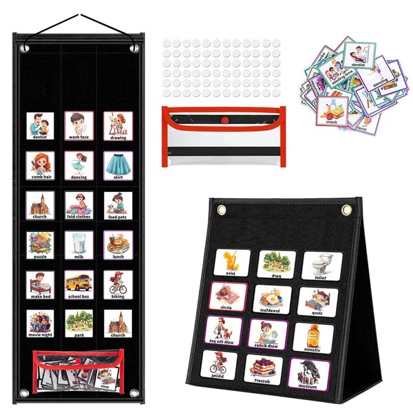 Visual Timetable, Children Visual Daily Routine Chart with 96 Picture