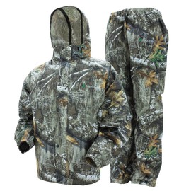 FROGG TOGGS Men's Standard Classic All-Sport Waterproof Breathable Rain Suit, Realtree Edge, Large