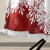 Mnsruu Christmas Round Tablecloths, Circular Table Cover Washable Polyester for