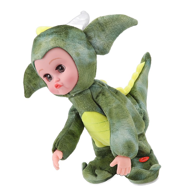 Dinosaur Baby Doll Mobile Singing Tail Wagging Soft Plastic Simulation