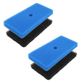 Tinoaly 4pcs Pond Filter Pads Replacement, Coarse Fine Sponge Filter Media Compatible with 52231 52229 Filter Box for Outdoor Ponds Aquariums Fountains Waterfall (Black,Blue)