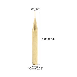 sourcing map 2pcs Brass Punch 1/16" Non-marring Drive Pin Punch Cylindrical Alignment Punches for Watch Repair Jewelry and Craft