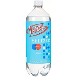 Vintage Seltzer Water, 33.8 fl oz Bottle (6-Pack)