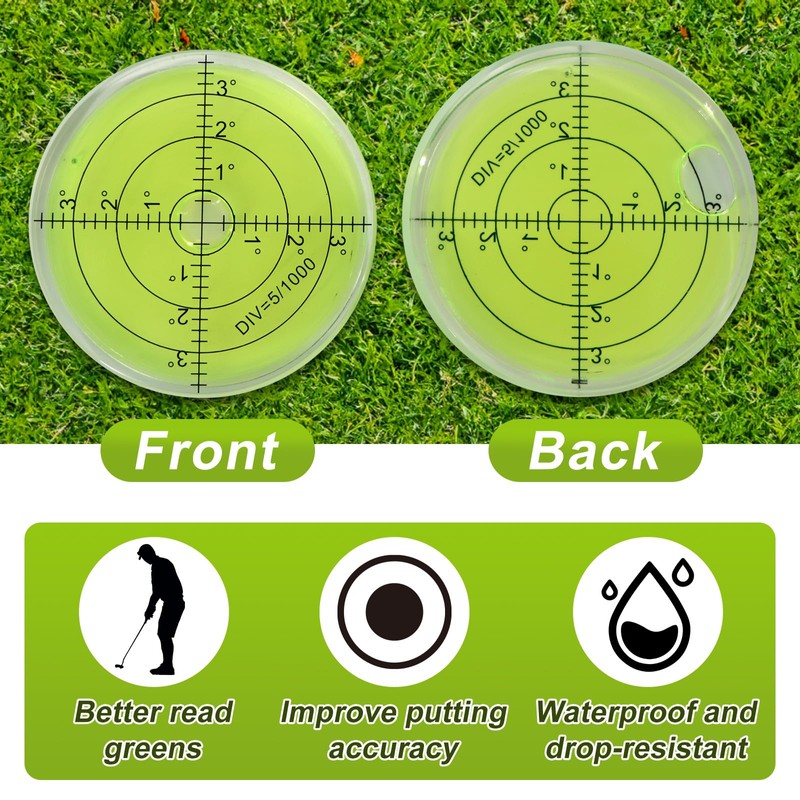 Golf Green Reader,Golf Putting Training Aid-With High Precision Leveling Bubbles,