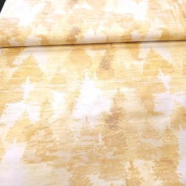 Clothworks Wild and Free Cotton Fabric Clothworks Tonal Forest Trees By the Yard