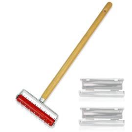 Wallpaper Removal Scoring Perforator Tools with Extra Cover, Wall Paper Remover Scorer Hand Tool, Othralith Wallpaper Scraper Cutter Stripper Tools for Wall Paper Steamer Peel and Stick