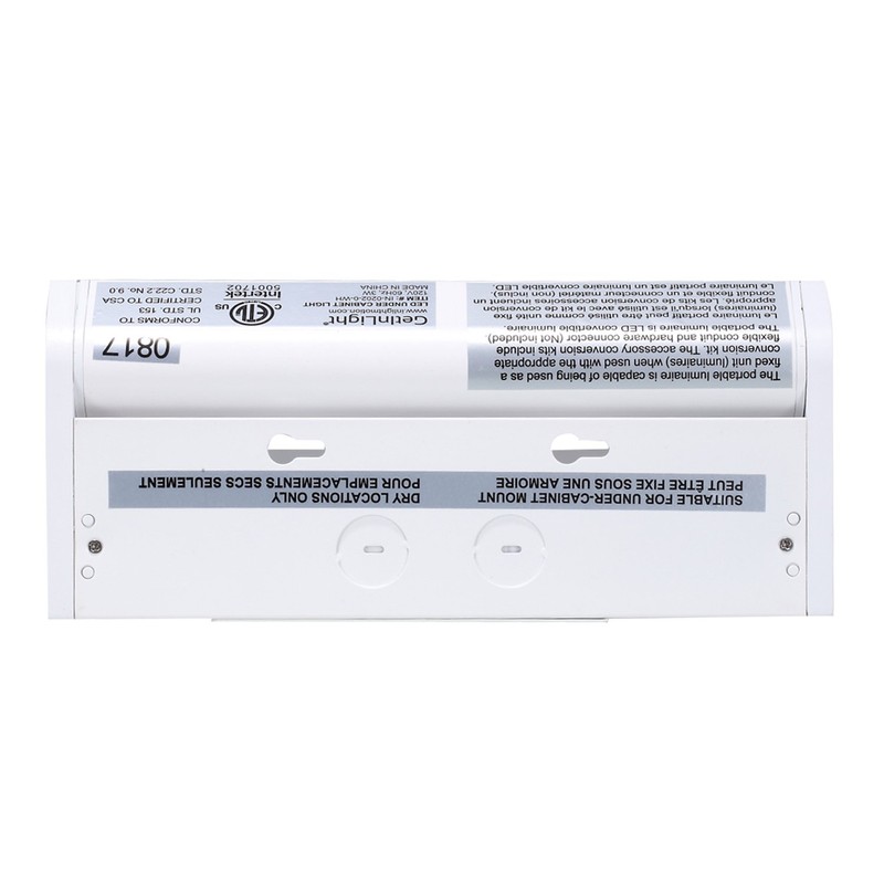 GetInLight 3 Color Levels Swivel LED Under Cabinet Light, Glass