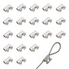 20Pcs Upgraded wire Rope cable clamps single/hole cable clamps（3.0MM line