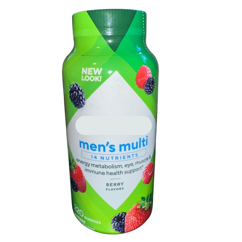 Generic VITA Men's Multi 14 Nutrients Multivitamin Gummies, Energy, Muscle,