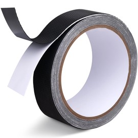 Ultra-Thin Rubber Grip Tape for Handles Strong Adhesive, Black 1In x 10Ft