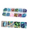 Vaguelly Iridescent Nail Art Glitter Powder Shimmering Sequin Pigment for