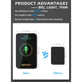 Stickers for Cell Phones/Laptops/Tablets/All Devices, Large Area Protection, [Trimmable], [Reusable], Suitable for Anyone, 4.2 x 2.4 x 0.015 inches - (3 Pcs)