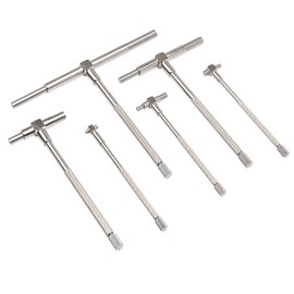 Beslands Telescopic Gauge Set 6 Pcs - Adjustable Inner Diameter 8-150 mm T-Bore Hole Gauges Measuring Tool