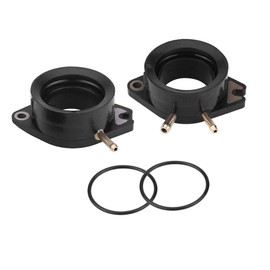 EVGATSAUTO 2 Piece Motorcycle Intake Manifold Carburettor Boot Joint for XV 700 Virago/XV750 Virago/XV920 VIRAGO/Virago 1100 XV1100 Carburettor Intake Adapter