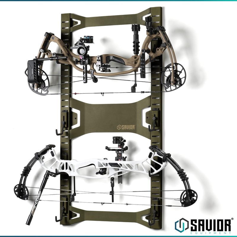 Savior Equipment Horizontal Steel Wall Mount Firearm Rifle Display Rack,