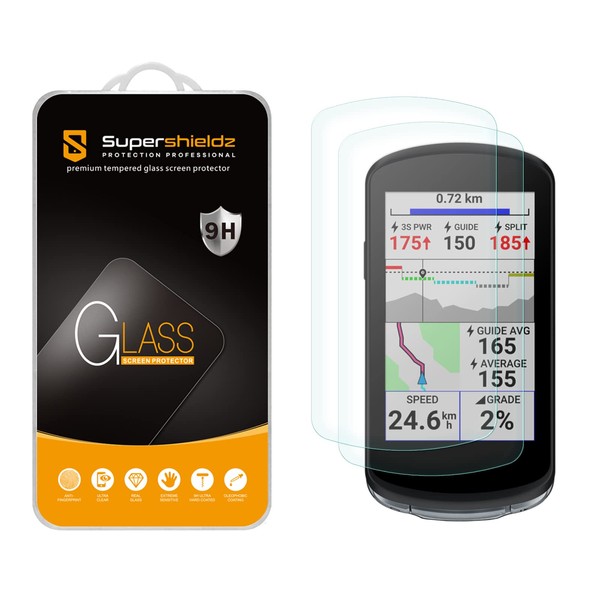 Supershieldz (2 Pack) Designed for Garmin Edge 1040 and Edge