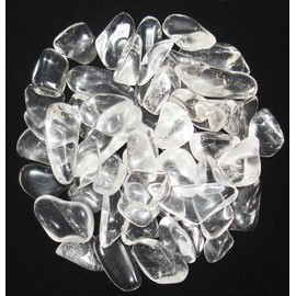 The Magic Is In You Sharing Stones - 2 oz (55-65) Clear Quartz XS Tumbled Crystals with Description Card & Pouch