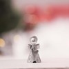 LISA LEONARD DESIGNS Pewter Angel with Harp Nativity Figurine Handmade