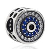 Blue Watchful Eye Charm Bead 925 Sterling Silver Beads fit