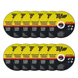 URAQT 12 Pack 125mm*1.2mm Cutting Discs for Angle Grinder, Professional Abrasive Cutting Discs, Stainless Steel Cut off Wheel for Angle Grinder for Cuttings Steel, Iron, Aluminum, and Ferrous Metals