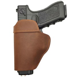 Gun Holster for Men/Women, IWB Leather Holster for Concealed Carry, Inside Waistband Holsters for Glock 19/26/43x, Sig P365/P239, Taurus G3C/GX4, Ruger Max 9,M&P 9mm Shield or Similar Sized Handguns