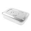 Nail Display Tray Stainless Steel Tray Box with Lid Soaking