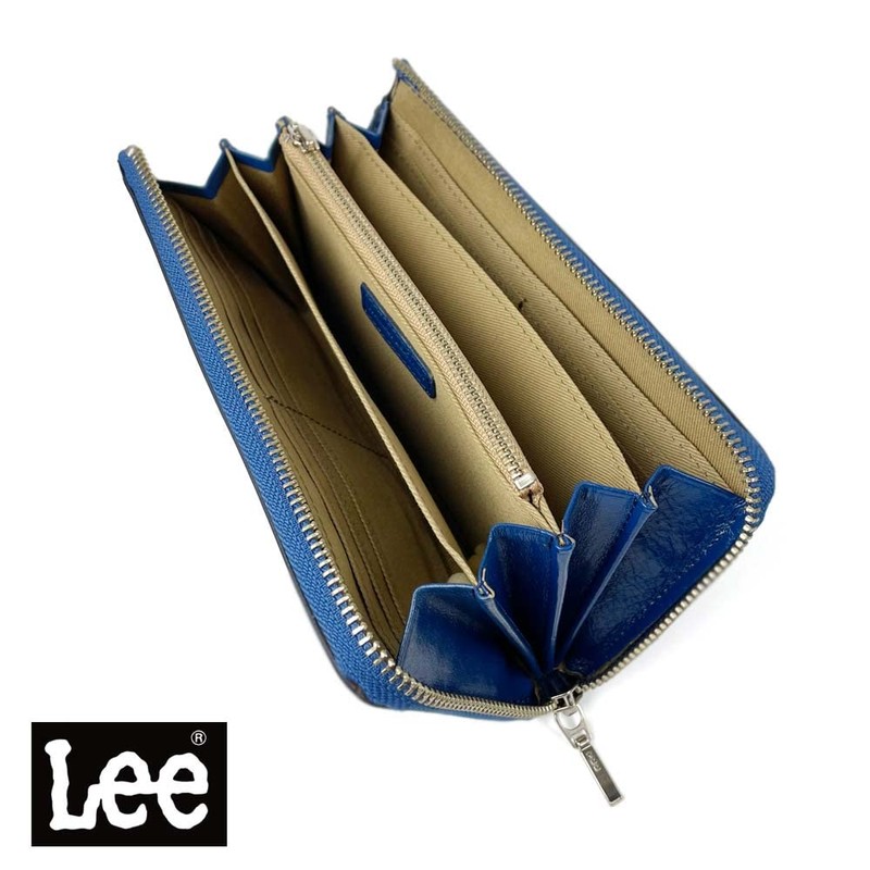 Lee 0520232a Luxury Italian Leather Round Zipper Long Wallet (8