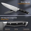 Emojoy Knife Set, 18-Piece Kitchen Knife Set with Block Wooden,
