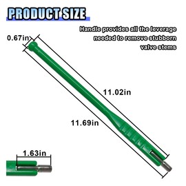 BDZMC Tire Valve Stem Puller Tool, No Scratch Tire Valve Insertion Tool, Plastic Handle Tire Valve Stem Puller Rod Tool with Valve Core Remover, Universal Tire Repair Installer Tool for Car Bicycle