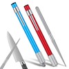 2 PCS Diamond Sharpening Rod, Pocket Knife Sharpener Rod Retractable