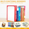 VFINE Bookends 1 Pair, White Metal Book Ends, Bookends for