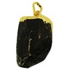 Harmonize Black Tourmaline Stone Pendant Reiki Healing Crystal Spiritual Locket