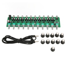 Stereo Headphone Amplifier Multifunction 10 Channels 1 Input 10 Output Headphone Amplifier Splitter DC12‑24V