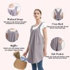 DanLink Women's Apron Cotton Linen Solid Colour Simple Japanese Korean