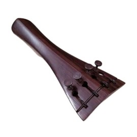 MUSICAL STRING Violin Tailpiece Rosewood Hill Model BUILT IN PUSH ADJUSTER 4/4, brown, Full (60)