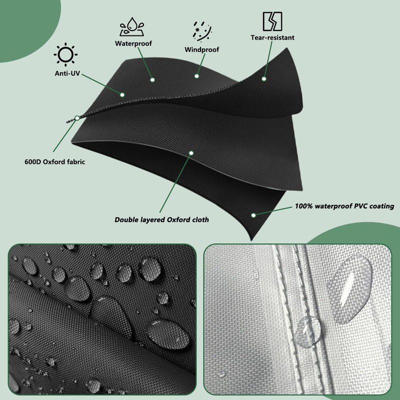 Generator Cover,Heavy Duty 600D Waterproof Generator Cover for 7043 22kW