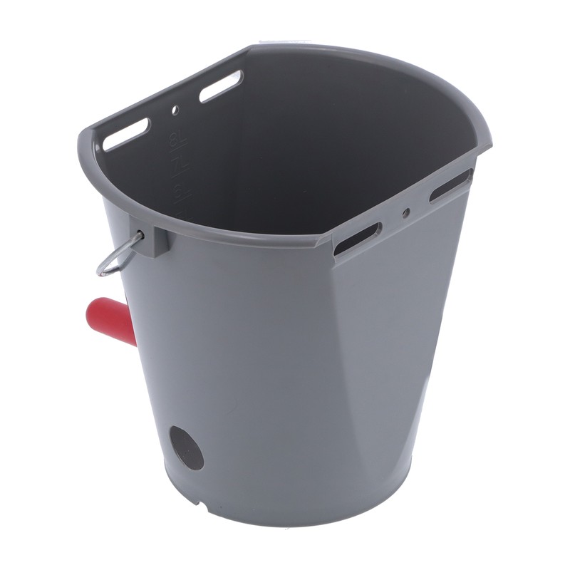 8L Plastic Feeder Bucket with Nipples Check Valves Feeding Equipment