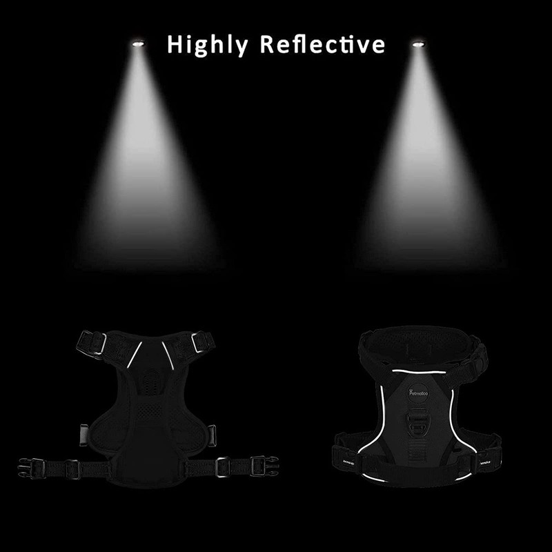 Petmolico No Pull Dog Harness Set, 2 Leash Attchment Easy