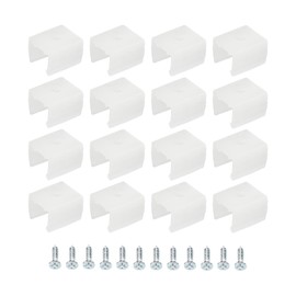 MECCANIXITY Waterproof LED Strip Mounting Clips Holder Mounting Bracket Support Fixing Clamps Fit 8mm to 10mm Silicone LED Strip Lighting, Translucent Pack of 120