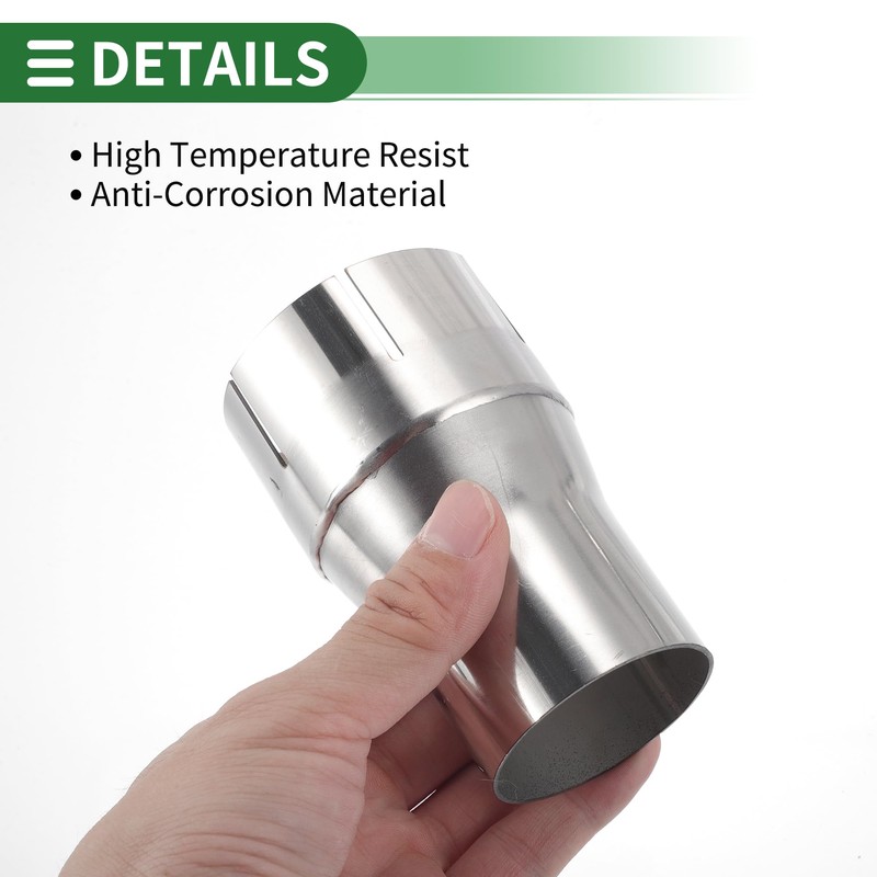 X AUTOHAUX 2"OD to 2.5"OD Mandrel Exhaust Bend Elbow Concentric