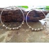 ★ OLIVE HANDGEFERTIGTE KERAMIK & SILBER CREOLEN ★ einmalige Ethno