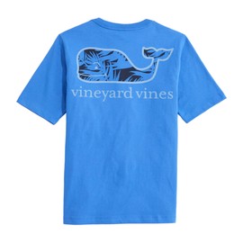 vineyard vines Boys' Breezy Palms Chappy Whale Fill Short-Sleeve Pocket Tee, Tide Blue