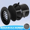 VIHOSE 12 Pcs 4 Inch ABS Round Vent Cover Plastic