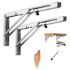 Folding Console 250 mm Heavy Duty Stainless Steel, Pack of